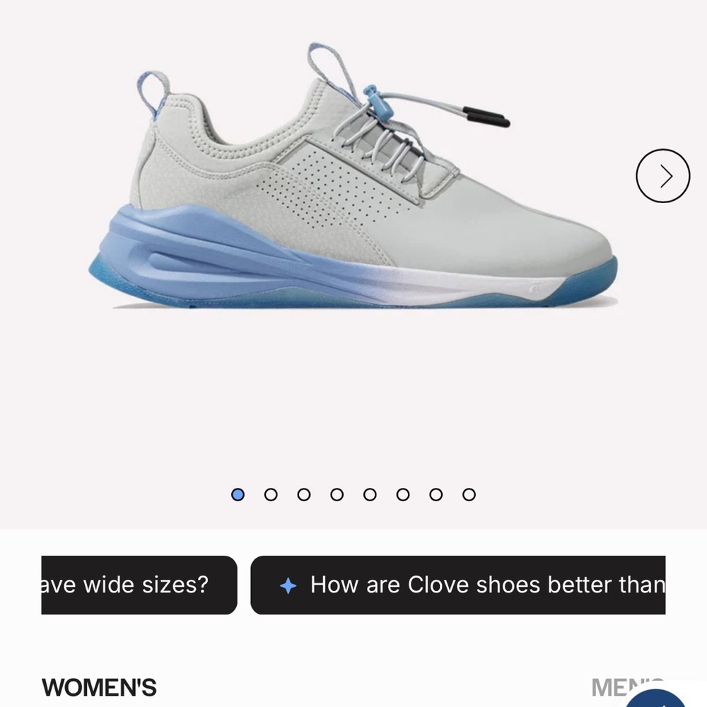 Women's Clove Sneakers - Gray and Blue